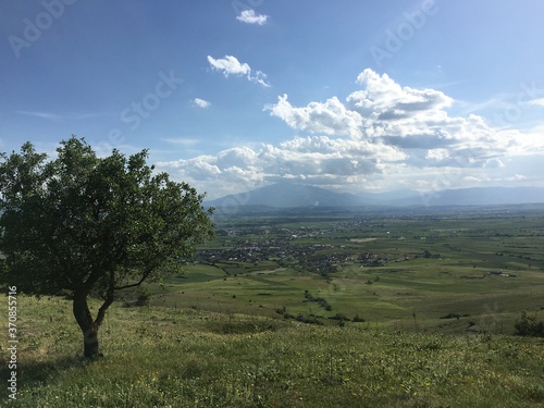 Landscape view  from a hill