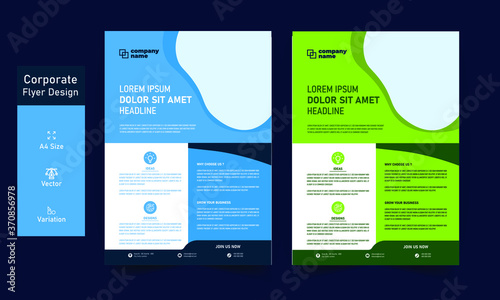 Corporate Flyer Design Template | Design Agency Flyer Design | Creative and Minimal Flyer Design | Illustrator EPS 