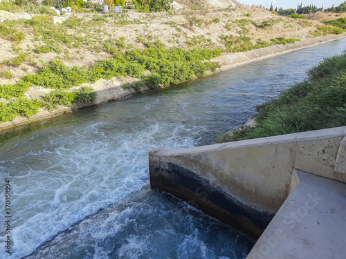 The King Abdullah Canal in Jordan photo