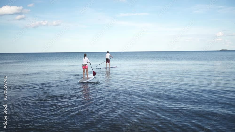 Stand Up Paddle Boarding on Lake Superior in Northern Michigan 