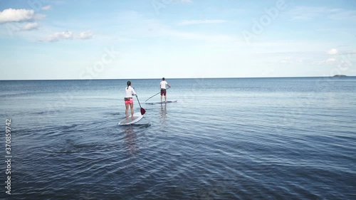 Stand Up Paddle Boarding on Lake Superior in Northern Michigan 