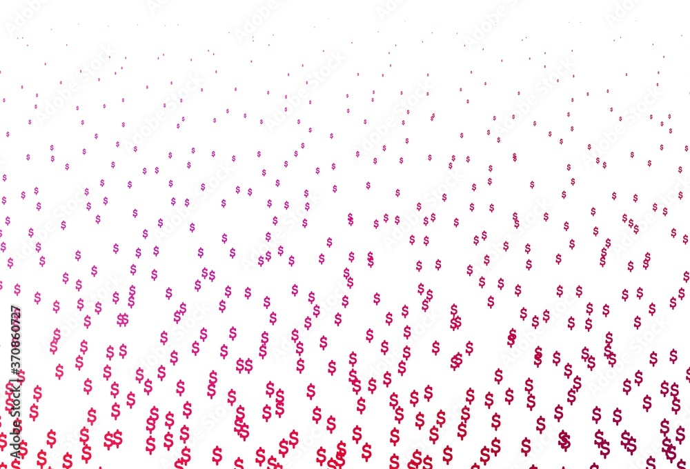 Light Purple, Pink vector background with Dollar.
