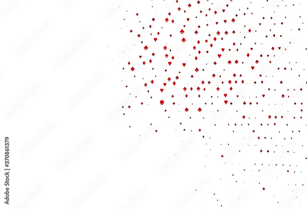 Light Red vector texture with playing cards. Light Red vector texture with playing cards.