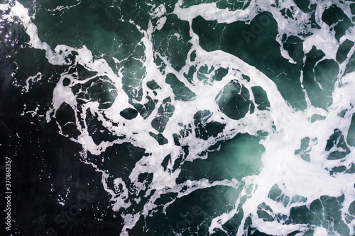 Aerial view of the Atlantic Ocean photo