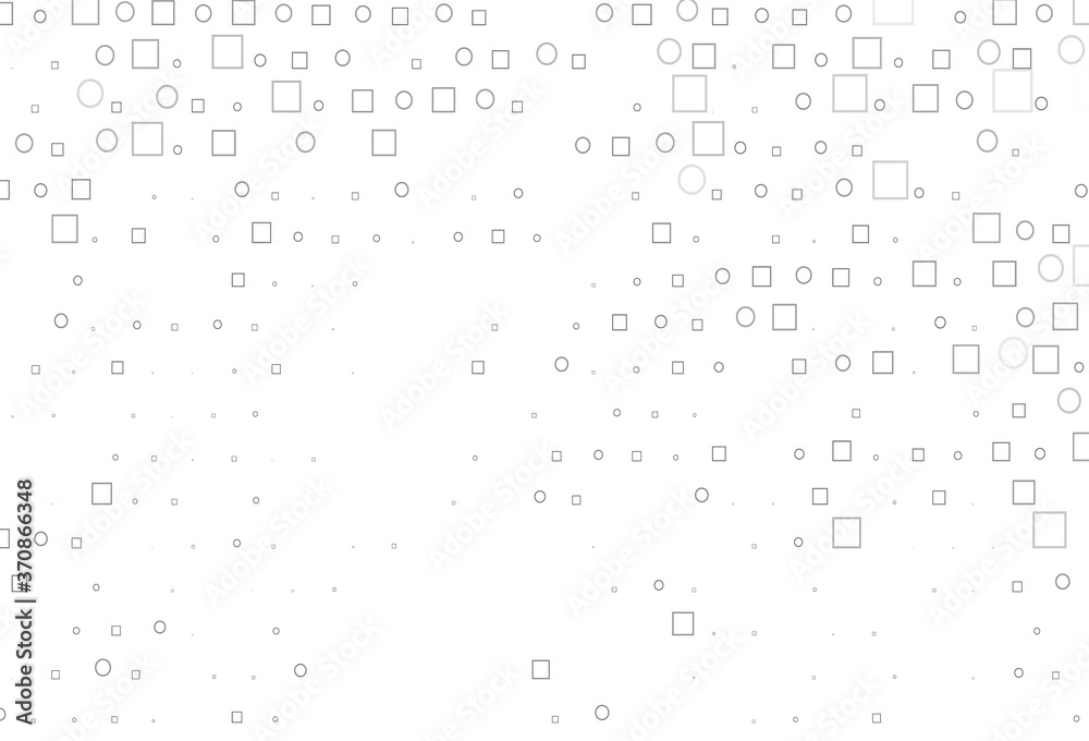 Light Silver, Gray vector template with spots, rectangles. Light Silver, Gray vector template with spots, rectangles.