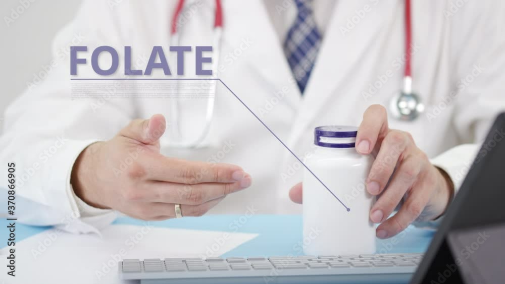 Doctor talks about a generic FOLATE in his workplace Doctor talks about a generic FOLATE in his workplace