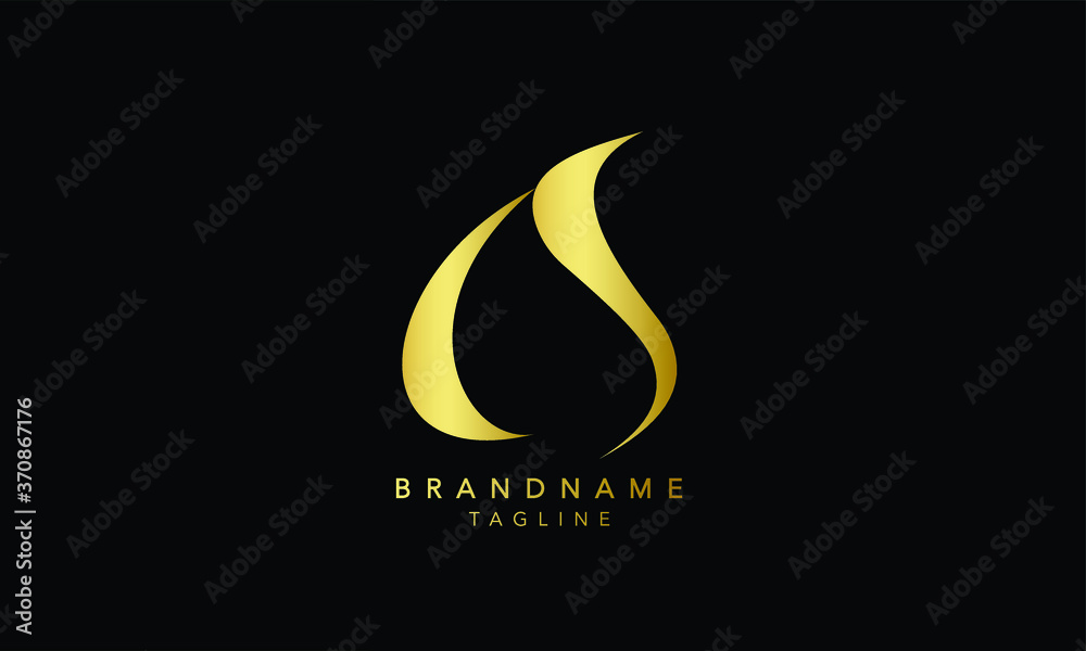 Alphabet letters Initial Monogram logo CS, SC, C and S