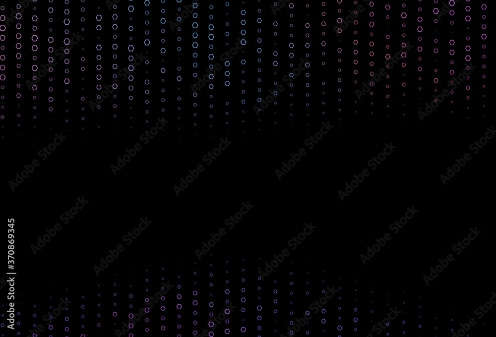 Dark Blue, Red vector layout with hexagonal shapes. Dark Blue, Red vector layout with hexagonal shapes.