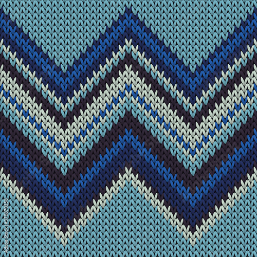 Modern zig zal lines knitted texture geometric 