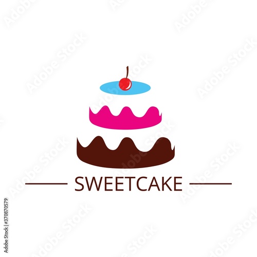 cake illustration icon vector