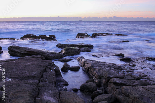 Mahon rock pool near Maroubra beach at sunrise. © Em Neems Photography