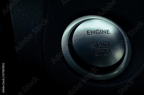 Electronic push to start ignition for a high end luxury vehicle. 