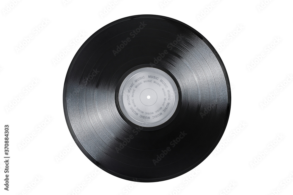 Obraz premium Vinyl record isolated on white background