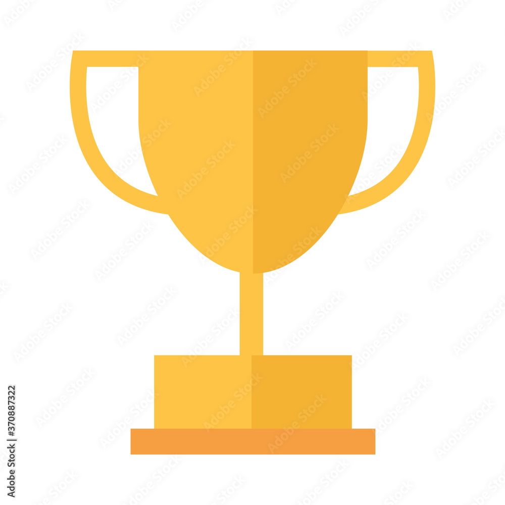 trophy award sport competition flat icon design trophy award sport competition flat icon design