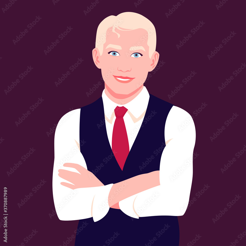 Portrait of a businessman with crossed arms Portrait of a businessman with crossed arms