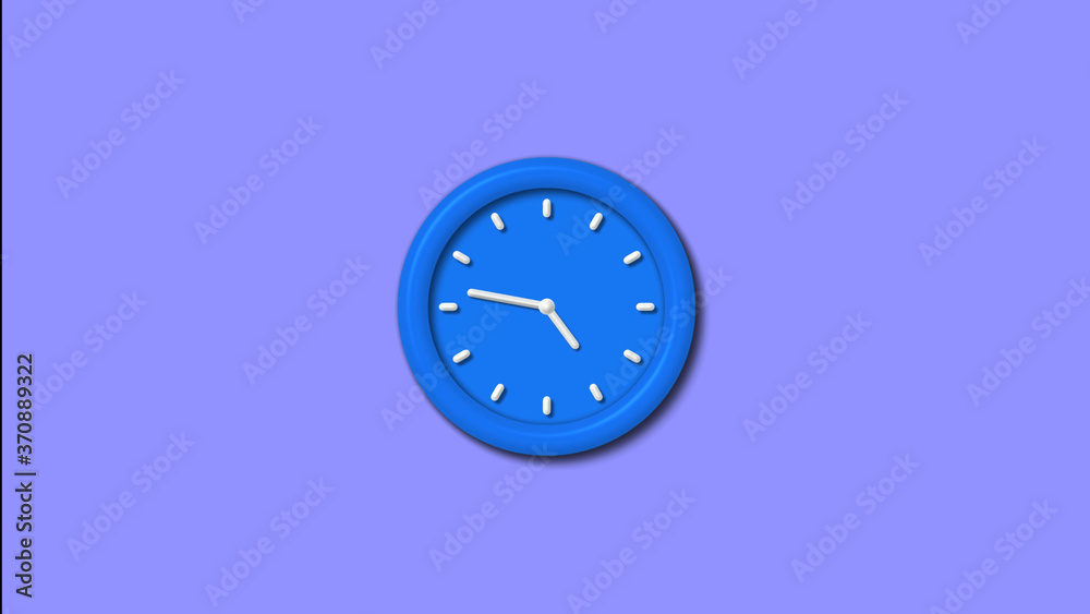 12 hours 3d wall clock isolated,Counting down clock icon 12 hours 3d wall clock isolated,Counting down clock icon