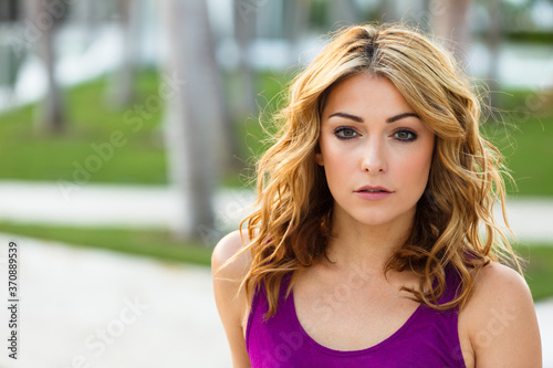 Beautiful Young Woman Outdoor Portrait
