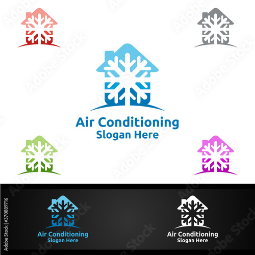 House Snow Air Conditioning and Heating Services Logo