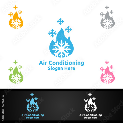 Hot Snow Air Conditioning and Heating Services Logo