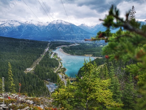 overview of lake and mountains