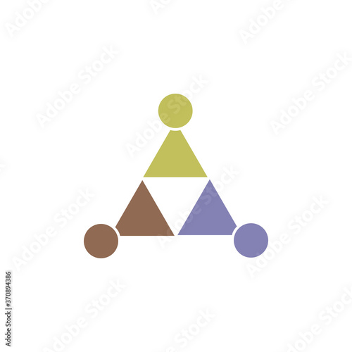 Friend vector icon logo design template illustration