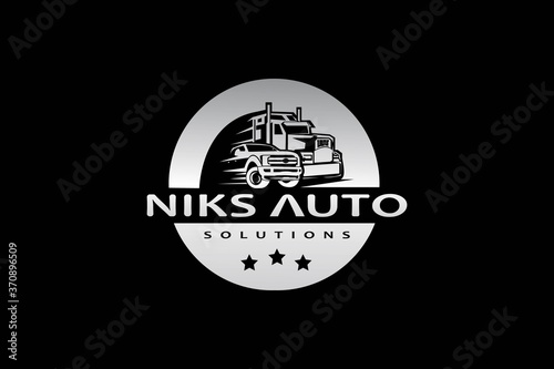 car solution logo services, auto solution, detailing vector template. auto company logo design