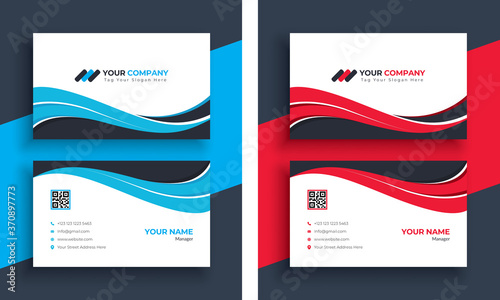 Creative Standard Business Card Vector Template