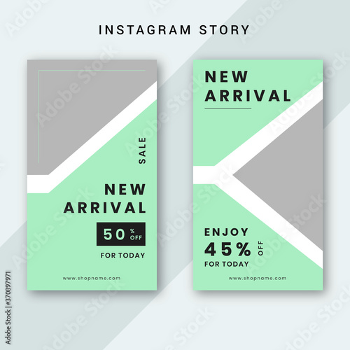 Instagram story template social media web banner