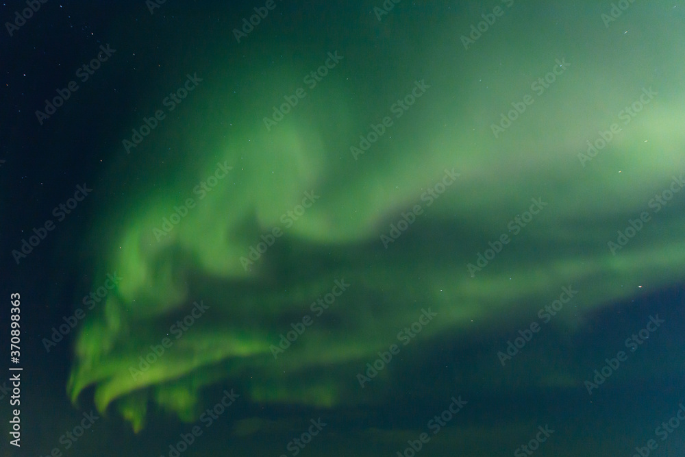 Fototapeta premium Night sky, Northern lights, Aurora Borealis, stars