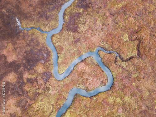 Fotografija Meander - Los Osos Creek works its way toward Morro Bay, as viewed from above