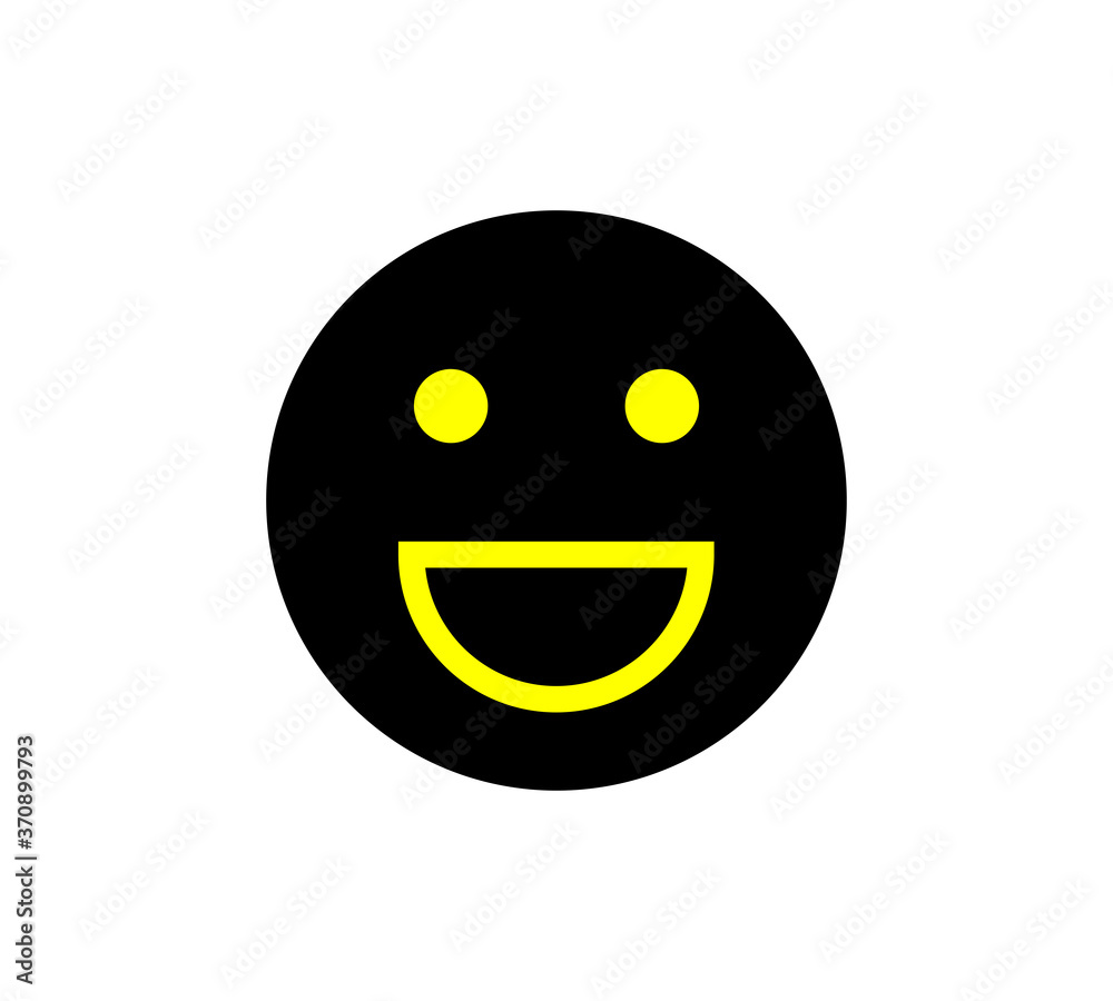 Fototapeta premium Happy emoji icon.Emoticon Icon In Trendy Design Vector Eps 10