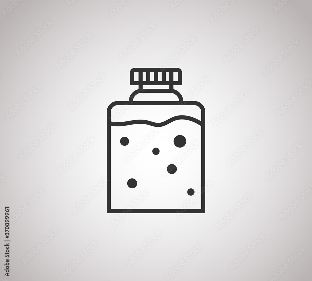 glass jar icon. Outline chemistry glass vector icon for web design isolated on white background glass jar icon. Outline chemistry glass vector icon for web design isolated on white background