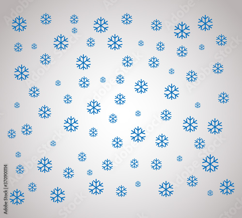 Snowflakes falling macro vector graphics, christmas snowflakes confetti falling scatter backdrop. Winter xmas snow background. Airy flakes falling and flying winter seasonal weather vector.snowflakes