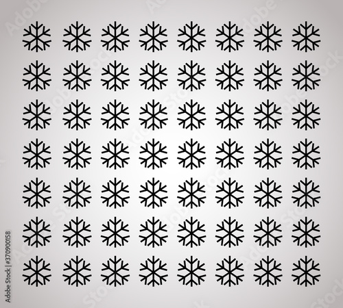 seamless snowflakes pattern and background vector illustration
