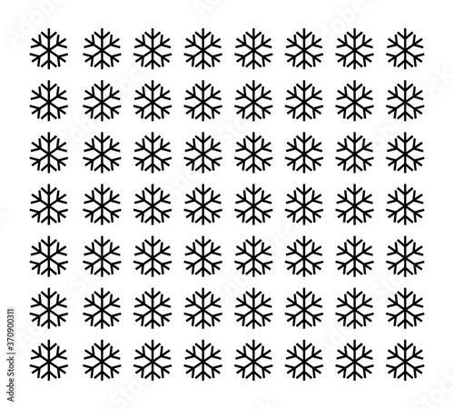 Snowflakes falling macro vector graphics  christmas snowflakes confetti falling scatter backdrop. Winter xmas snow background. Airy flakes falling and flying winter seasonal weather vector.snowflakes
