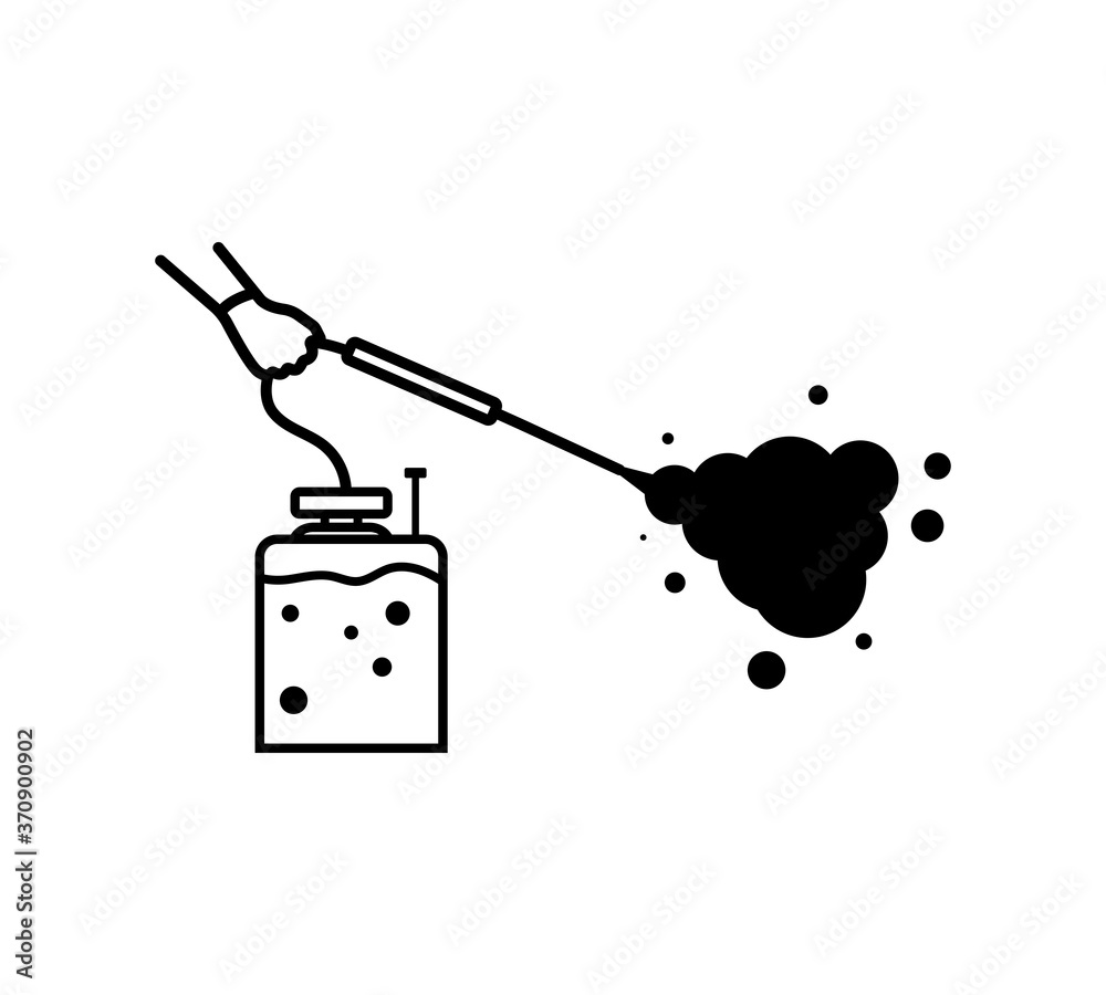 Fototapeta premium Cleaning and disinfecting coronavirus.cleaning icon.disinfecting icon. Atomizer and sprayer.