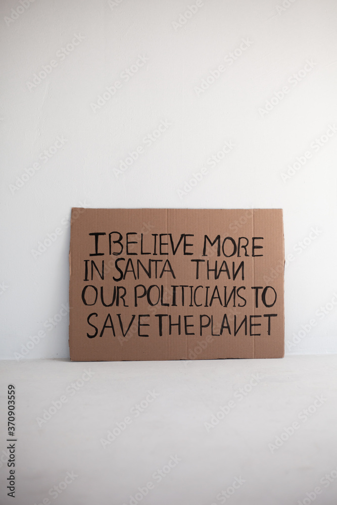 Obraz premium cardboard paper with the inscription 