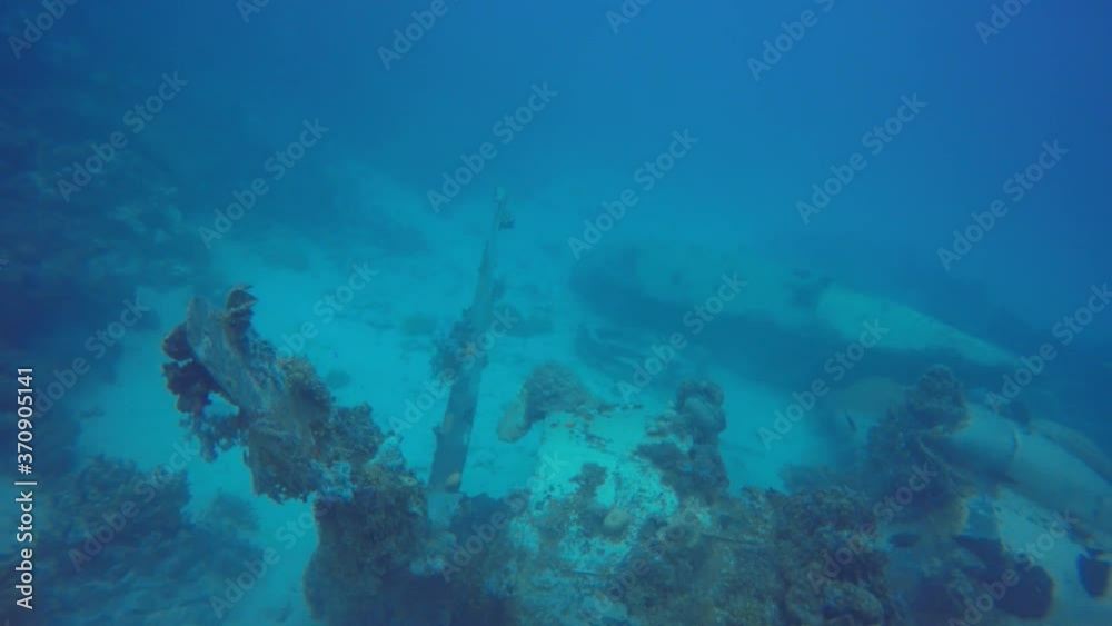 The wreck of the Emily Flying Boat in Truk Lagoon The wreck of the Emily Flying Boat in Truk Lagoon