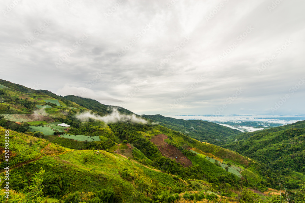 The atmosphere when the rainy season on a high hill.7