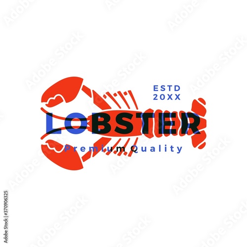 lobster craw fish seafood logo vector icon illustration