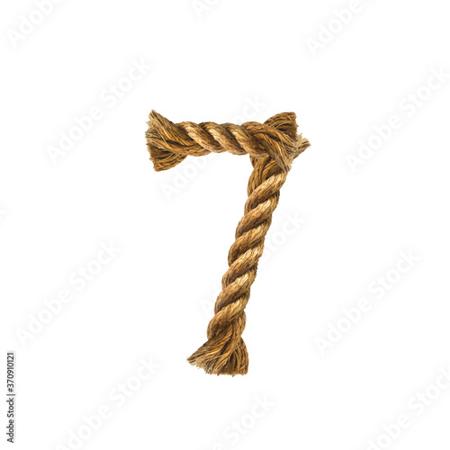 Rope number five. Vector illustration