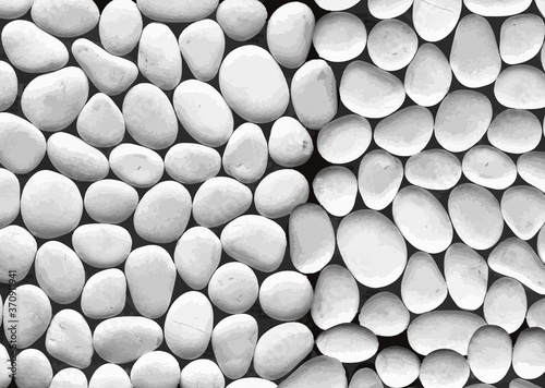 white pebbles background