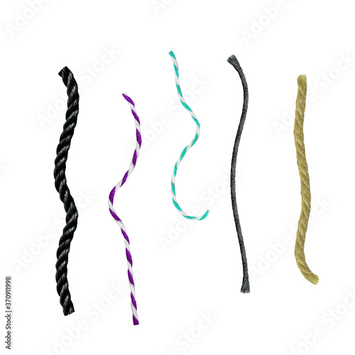 Rope Frame. Vector illustration. White background