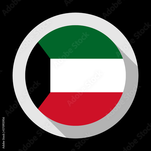 round icon with kuwait flag, isolated on black background Free Download round icon with kuwait flag, isolated on black background - GFXLoad