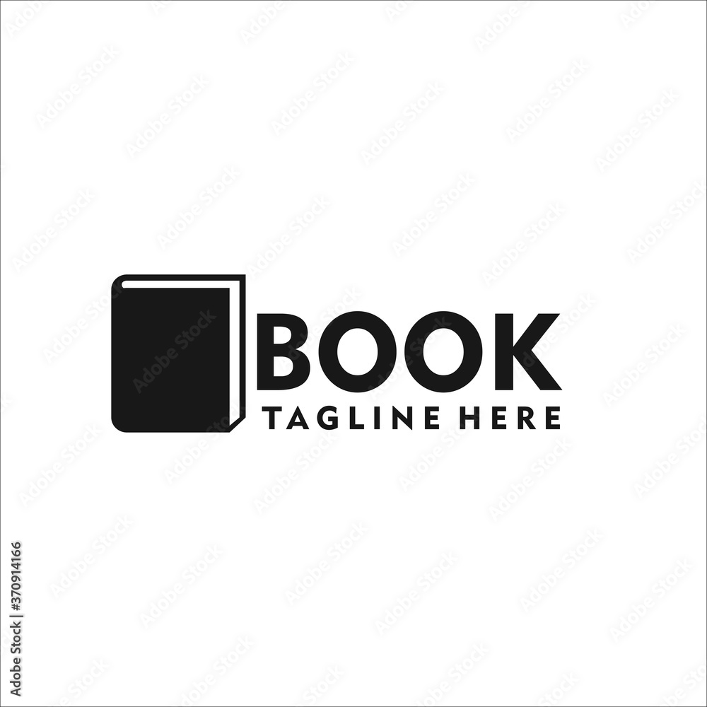 book logo design template silhouette vector book logo design template silhouette vector