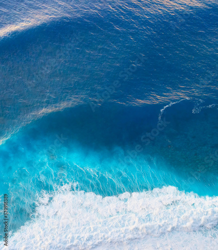 Aerial view ocean sea backg...