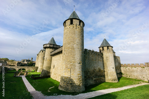 ciudadela amurallada de Carcasona , declarada en 1997 Patrimonio de la Humanidad por la Unesco,, region Languedoc-Rosellon, Francia, Europa