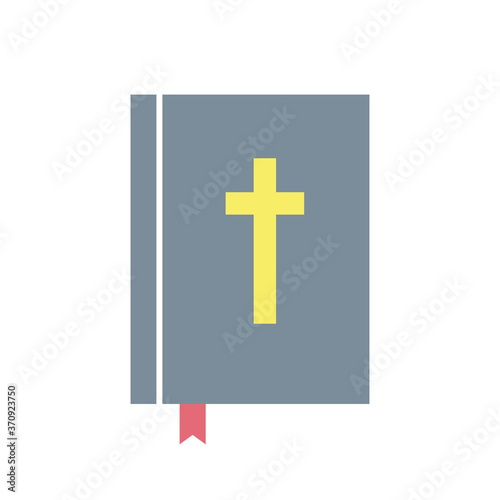 Bible / Scripture icon isolated on white background. God's Word. Vector illustration 