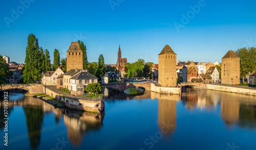 Tourist area "Petite France" in Strasbourg, France