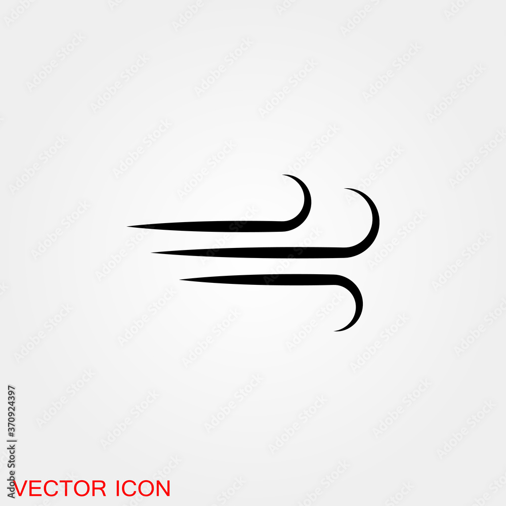 Air icon, symbol of wind energy. Vector sign Air icon, symbol of wind energy. Vector sign